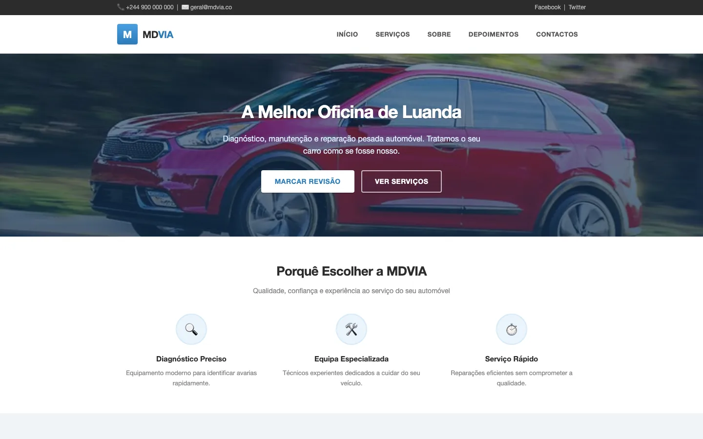MDVIA — site antigo
